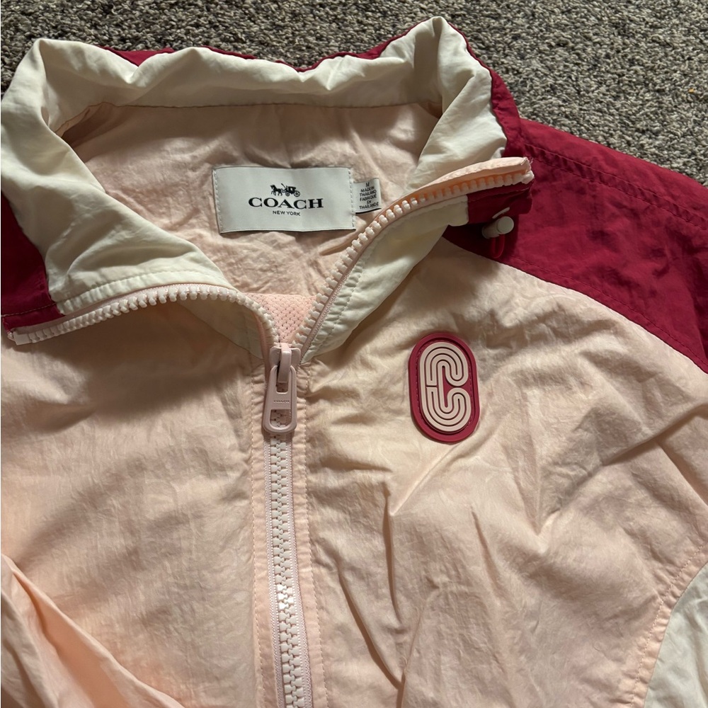 Coach Colorblock Signature Track Jacket - Picture 3 of 5